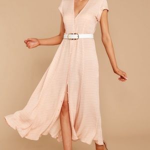 NWT Pink Blush Print Maxi Dress